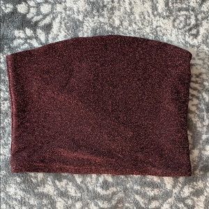 Wild Fable pink glittery crop size M